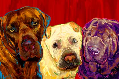 origianl dog art