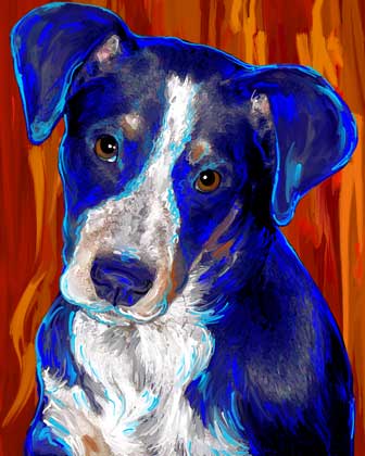 custom dog art