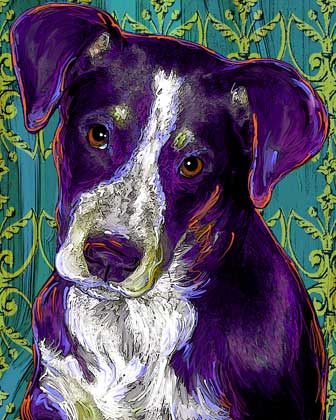 cool custom dog art