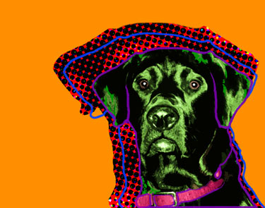 black labs art work