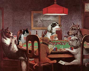 poker dogs