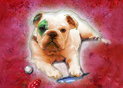 bulldog art