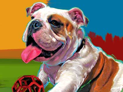 bulldog artwork