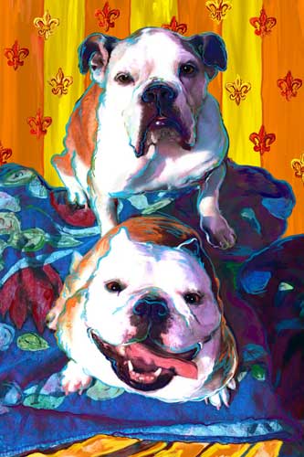 original bulldog portrait