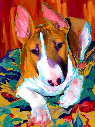 bull terrier art