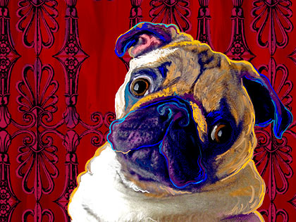 chinese pug art