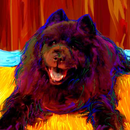 black chow art