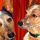 portrait of cowdogs