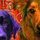 dog digital painting