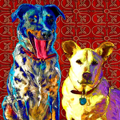 corgi dog art