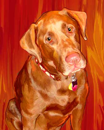 original dog art