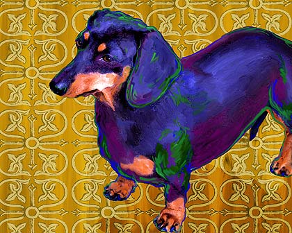 dachshund print