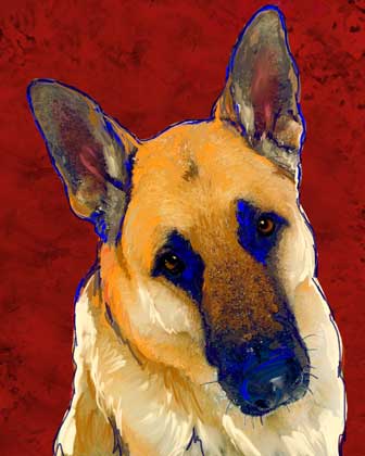 German Shepherd Art