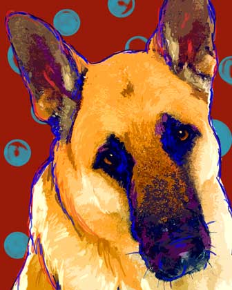 Shepherd painting