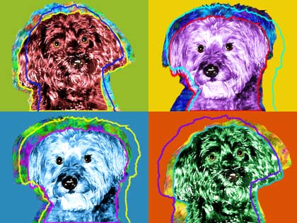 warhol dog art