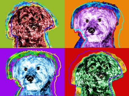 warhol dog art