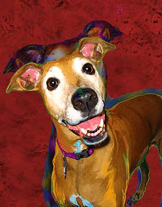 greyhound art