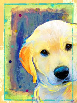 golden retriever art