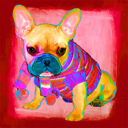 french bulldog art