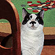 poker dog portrait