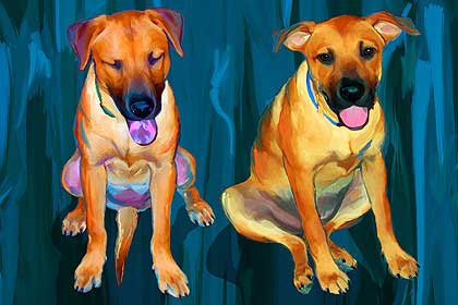 custom dog art