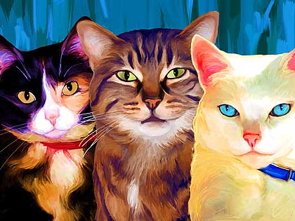 cat painting