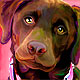pet portrait lab art