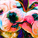 custom bulldog art portrait