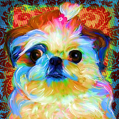 shih tzu custom art