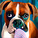 custom boxer painting