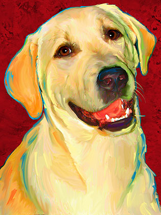 labrador retriever art