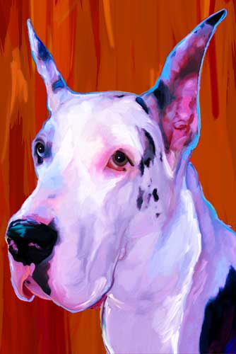 great dane painting