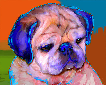 custom pug art