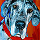 great dane painting