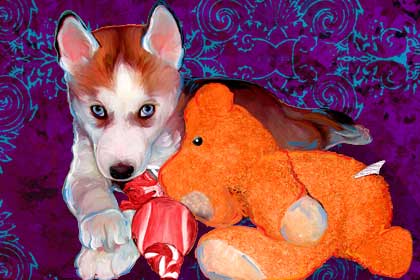 husky art