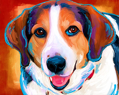dog painting