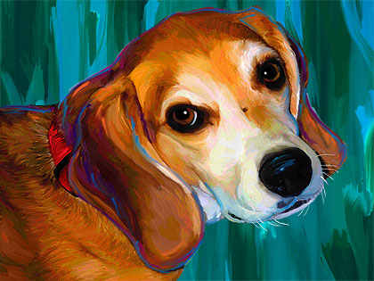 beagle dog art