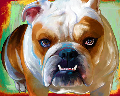 engkush bulldog art