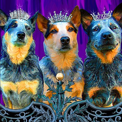 cow dog art