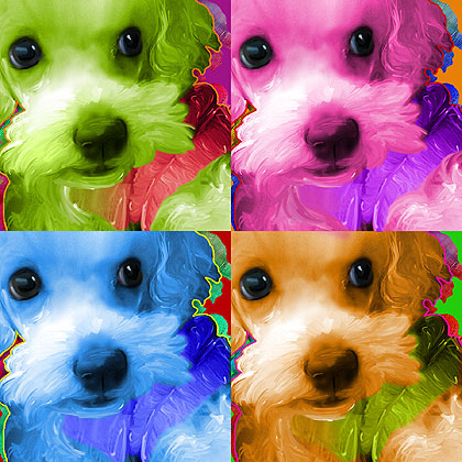 dog painting