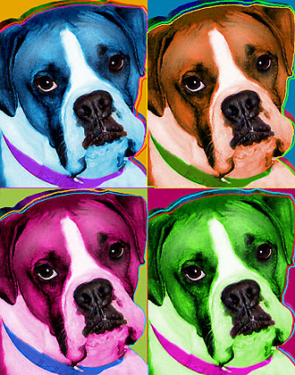 boxer painting