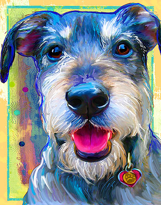 dog painting