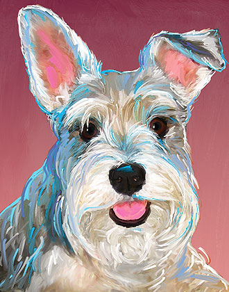 dog painting