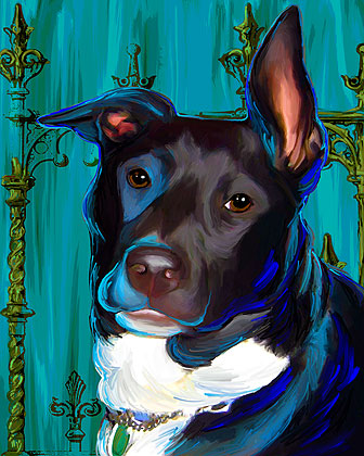 dog painting