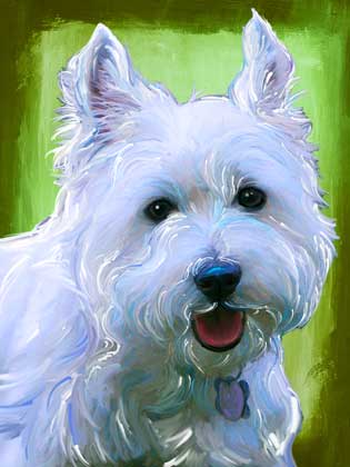 dog painting
