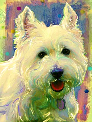 dog painting