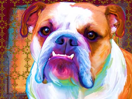 bulldog art