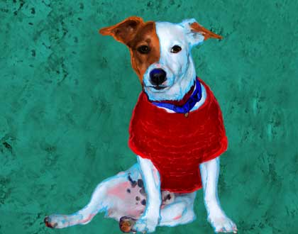 jack russell dog art