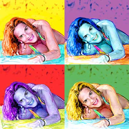 pop art portrait