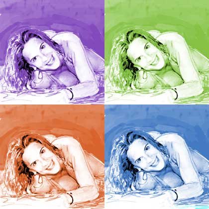 pop art portrait